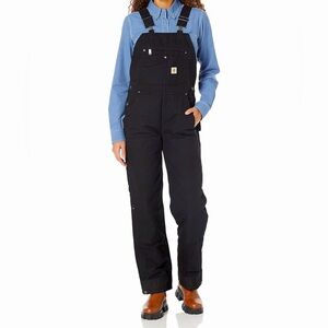 Carhartt Women's Relaxed Fit Washed Duck Insulated Bib Overall~never worn